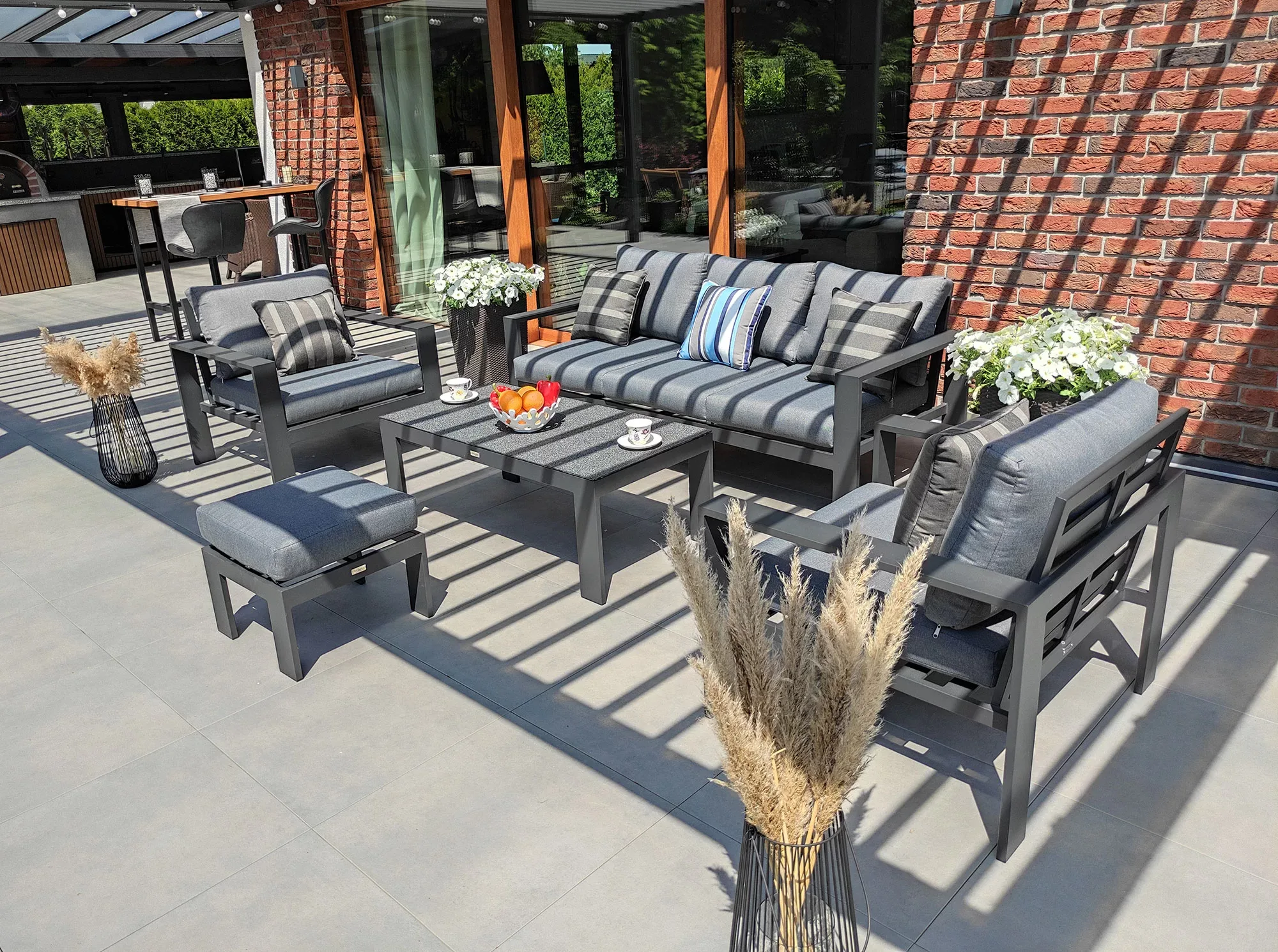 Zestaw ogrodowy aluminium RAGNAR 3 — widok ogólny