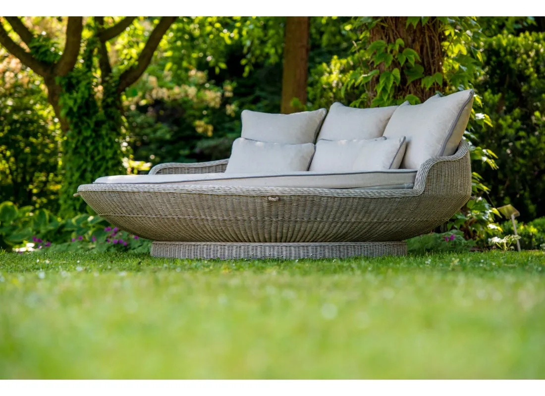 Wyspa ogrodowa KORSYKA brązowy mat — widok z boku