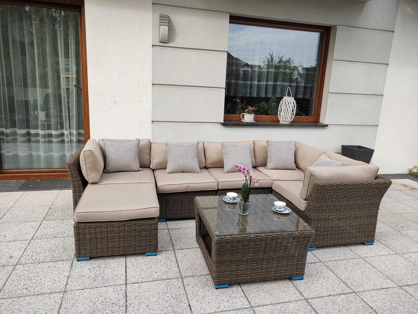 KRETA brązowy mat — poduszki pianka 25D, zbliżenie