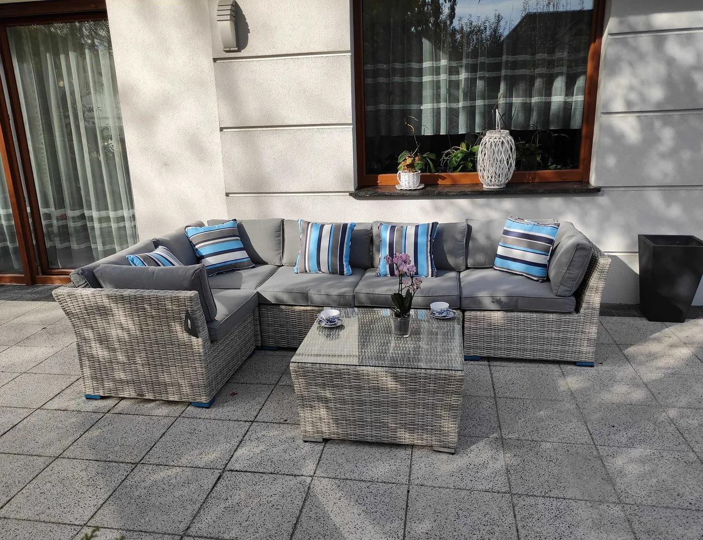 KRETA jasno szary — narożnik można ustawić prawo lub lewostronnie