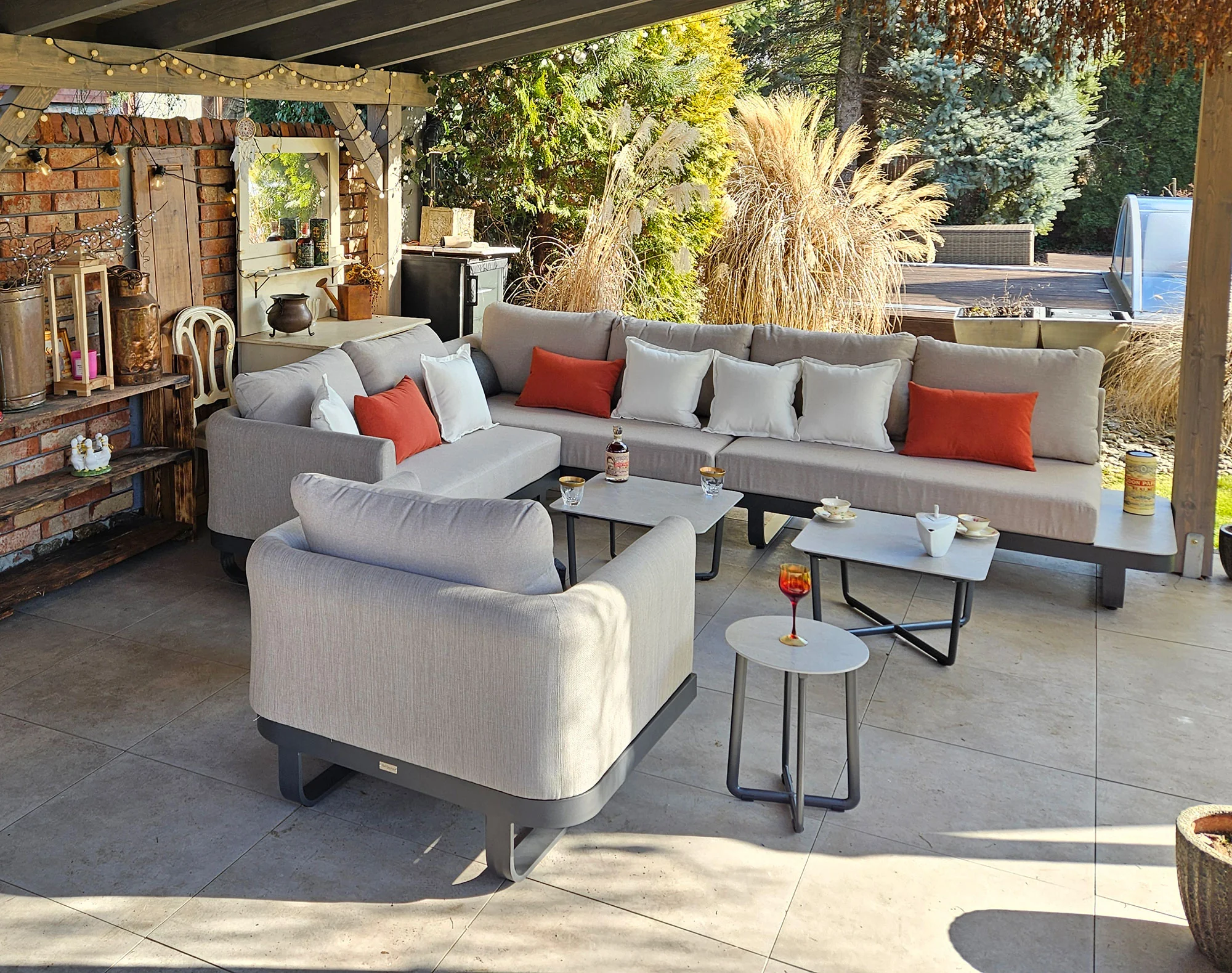 Narożnik MILETO BIG — widok z góry, układ narożny