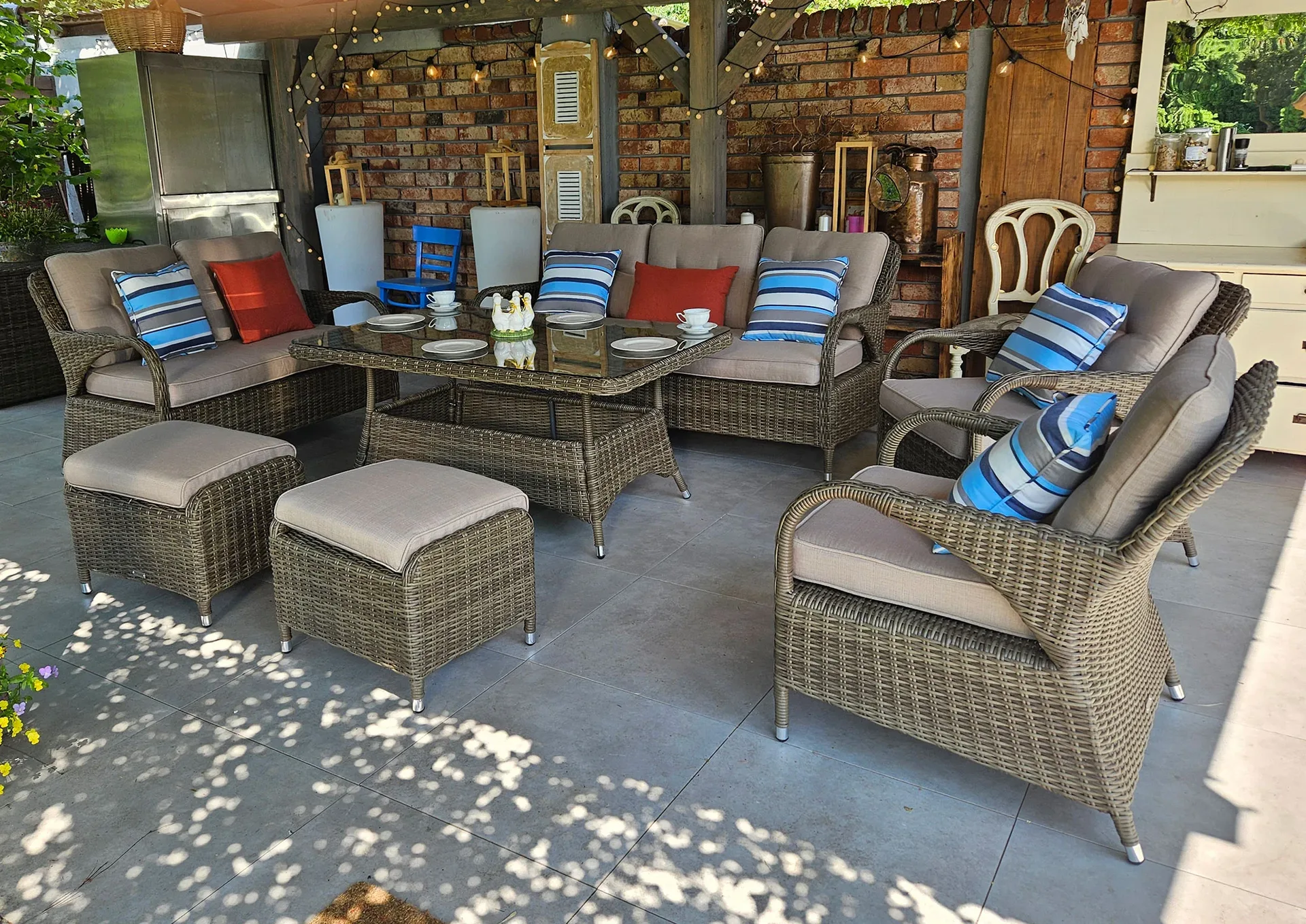 NEPTUN BIG brązowy mat — sofa 3-osobowa z oparciami