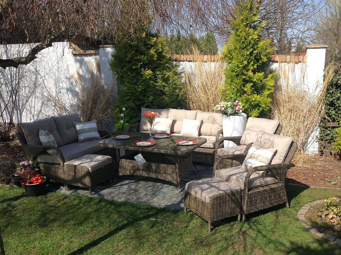 NEPTUN BIG brązowy mat — ujęcie boczne zestawu