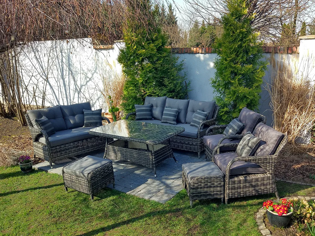 NEPTUN BIG grafitowy — widok zestawu z boku