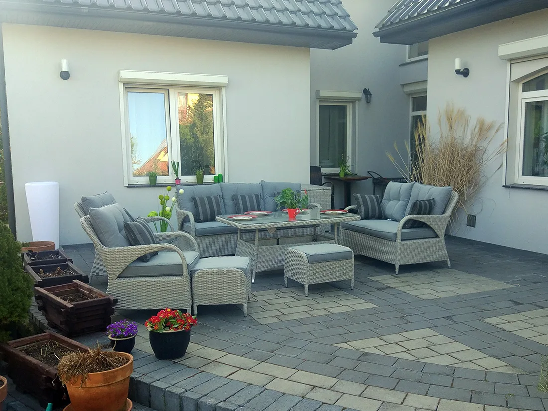 NEPTUN BIG jasno-szary — sofa 3-osobowa z oparciami