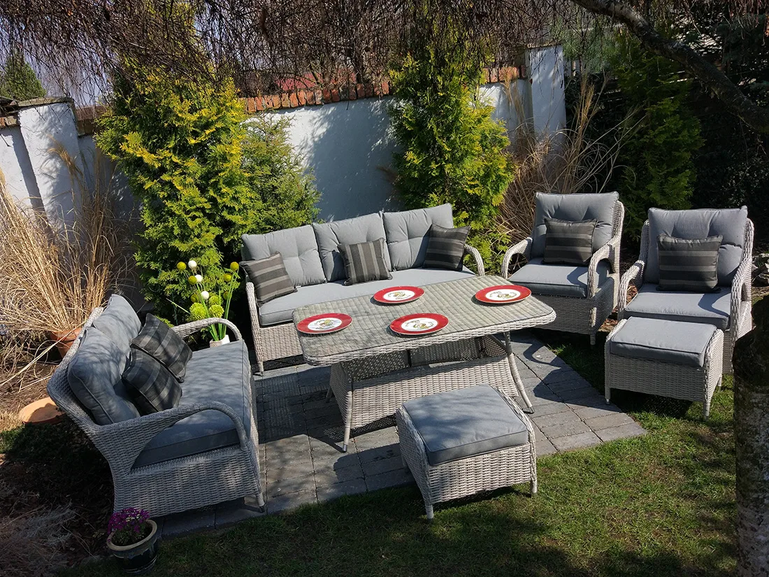 NEPTUN BIG jasno-szary — meble tarasowe Bel Giardino