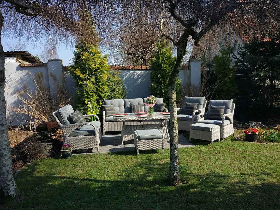 NEPTUN BIG jasno-szary — aluminiowa rama malowana proszkowo