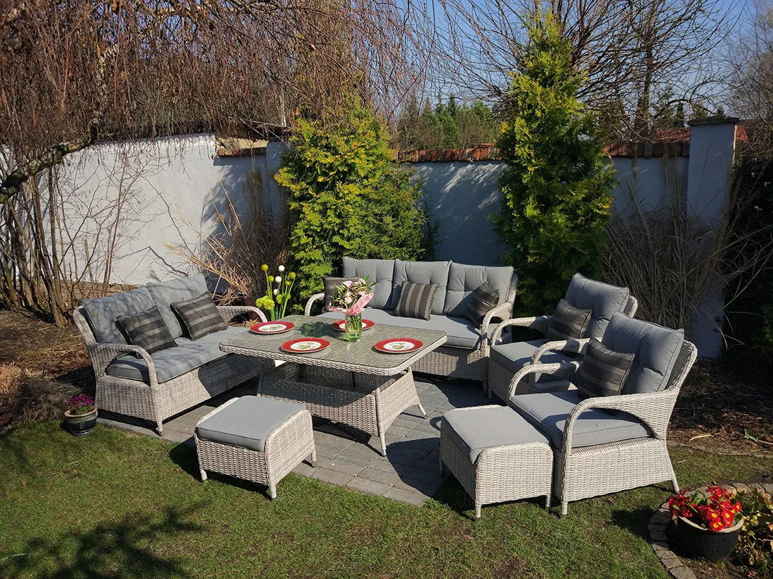 NEPTUN BIG jasno-szary — detal konstrukcji i wykończenia