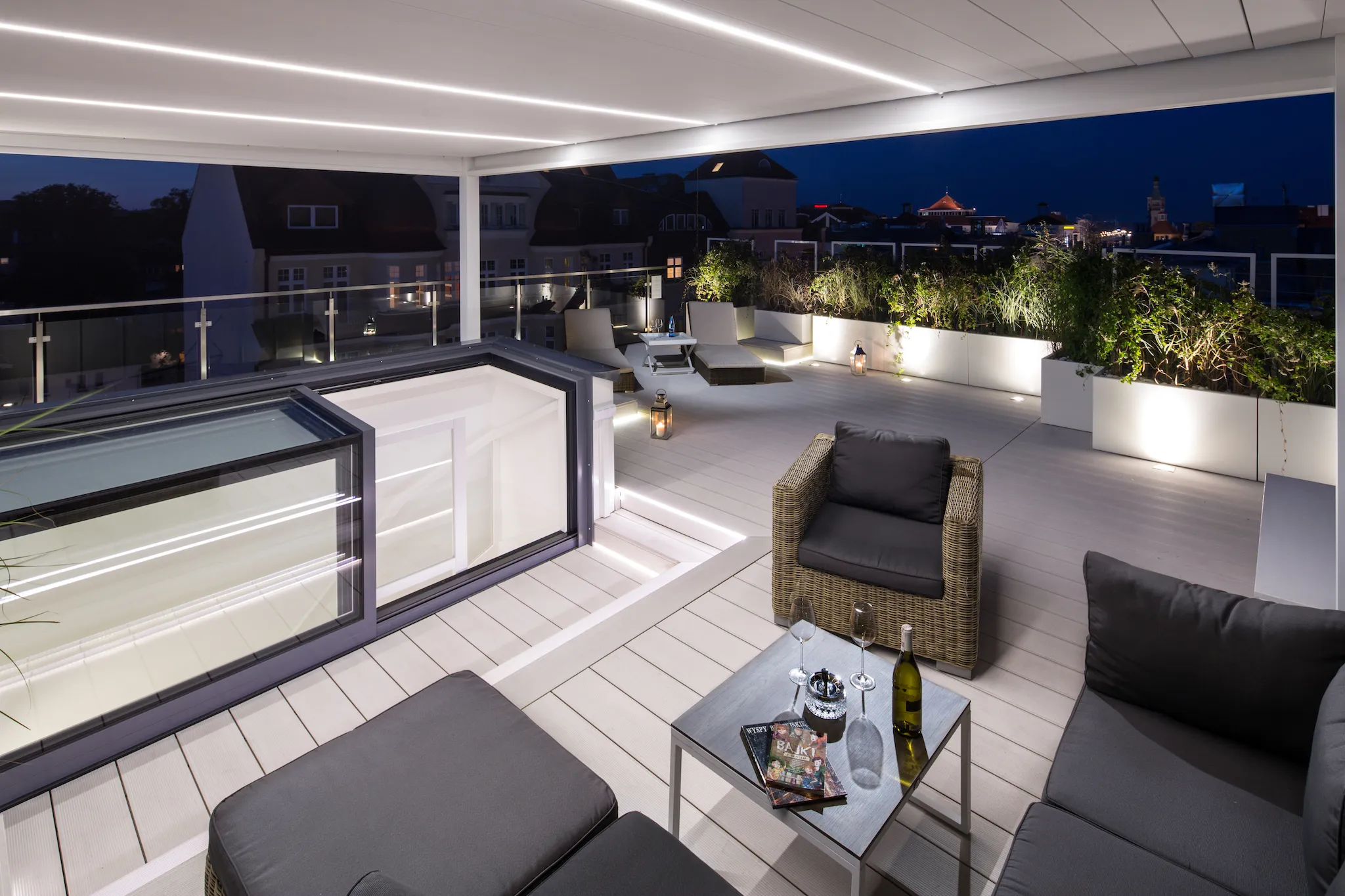 Meble ogrodowe na tarasie w Sopocie — realizacja ogrodowy.expert