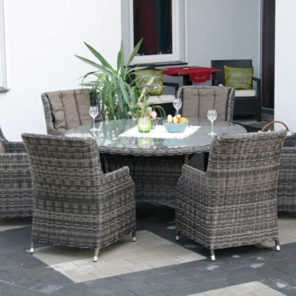 Stół ogrodowy okrągły - Meble ogrodowe rattanowe