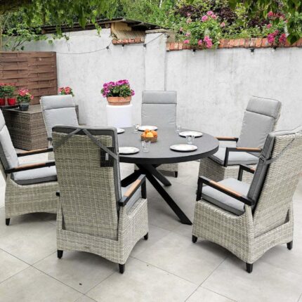 Fotele Ogrodowe Regulowane Oparcie Meble Ogrodowe Technorattan