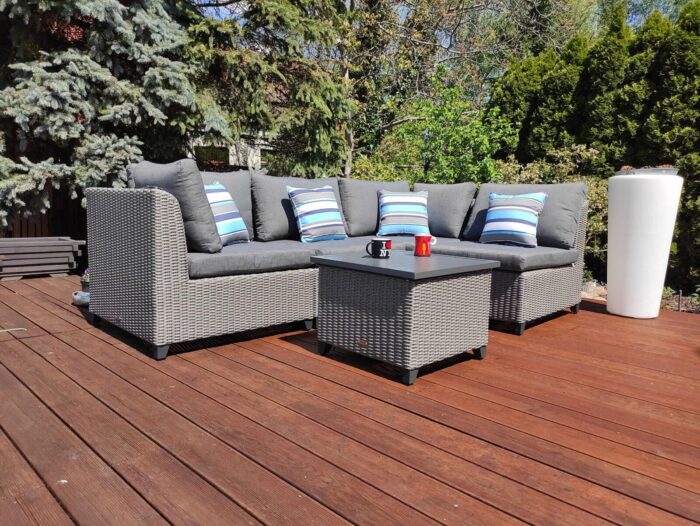 Meble Ogrodowe Narożnik Ogrodowy mały z technorattanu