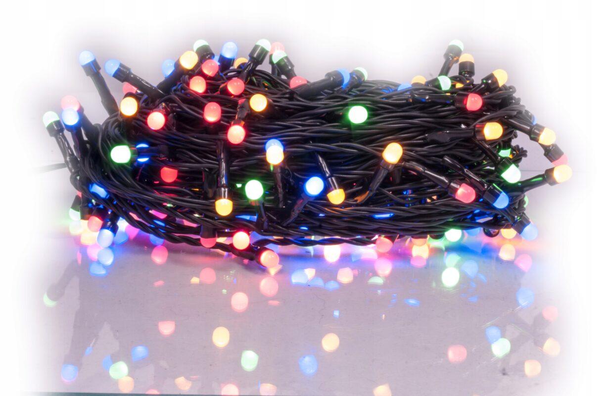 Lampki Choinkowe Wewnętrzne Perełki kolorowe - piękne efekt na choince