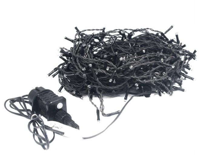 GĘSTE SOPLE LED ZEWNĘTRZNE BIAŁE FLASH 500 15M GNIAZDO I TIMER - obrazek 4